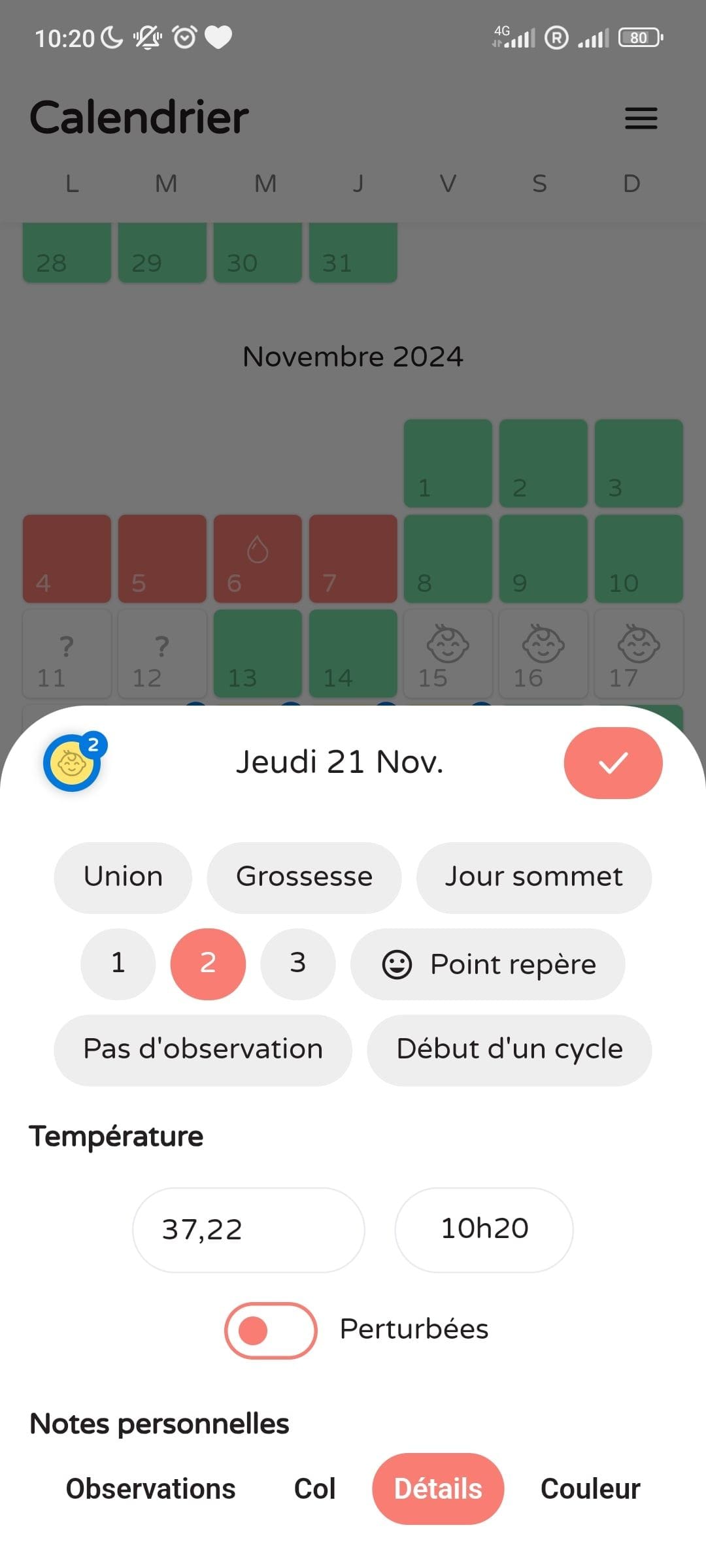 Page de témoignages